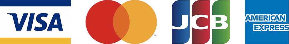 VISA Mastercard JCB American Express